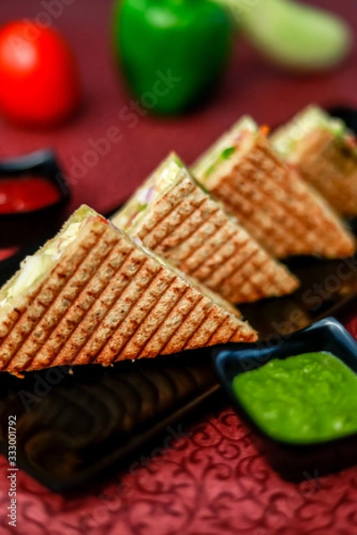 Obraz Veg grilled sandwich