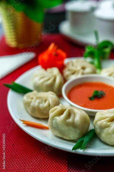 Obraz Veg Momos (steamed veg dumpling)