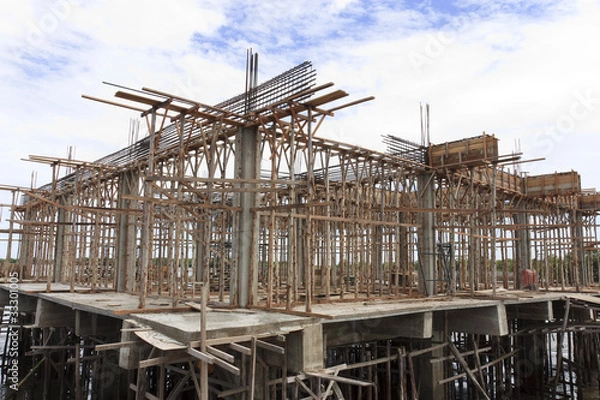 Obraz Forming the building