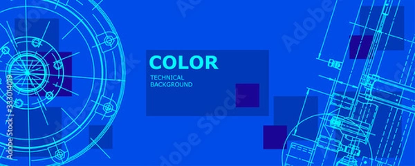 Fototapeta  Engineering technological wallpaper 