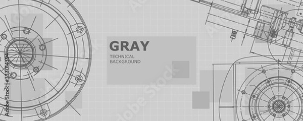 Obraz  Engineering technological wallpaper 