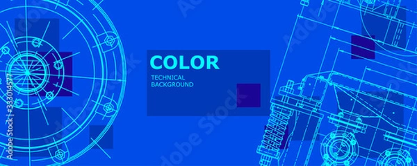 Fototapeta  Engineering technological wallpaper 