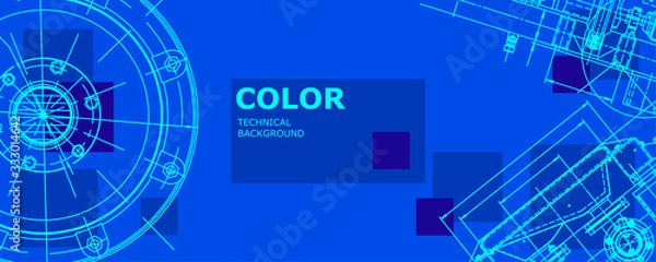 Fototapeta  Engineering technological wallpaper 