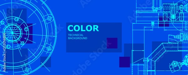 Fototapeta  Engineering technological wallpaper 