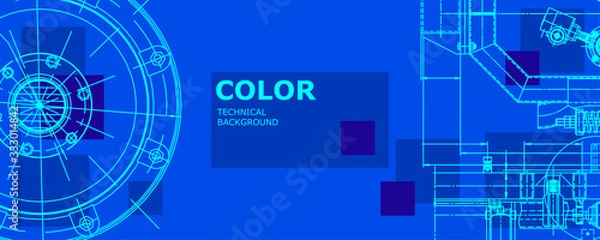 Fototapeta  Engineering technological wallpaper 