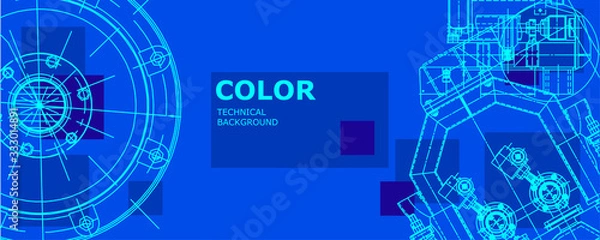 Fototapeta  Engineering technological wallpaper 