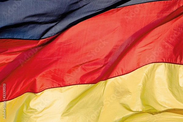 Obraz german flag in the wind 2