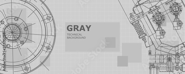 Fototapeta  Engineering technological wallpaper 