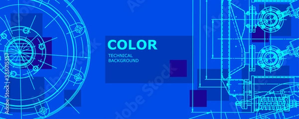 Fototapeta  Engineering technological wallpaper 