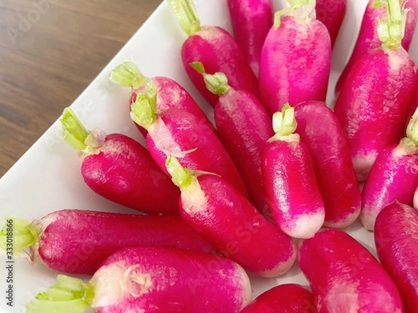 Fototapeta closeup of radish