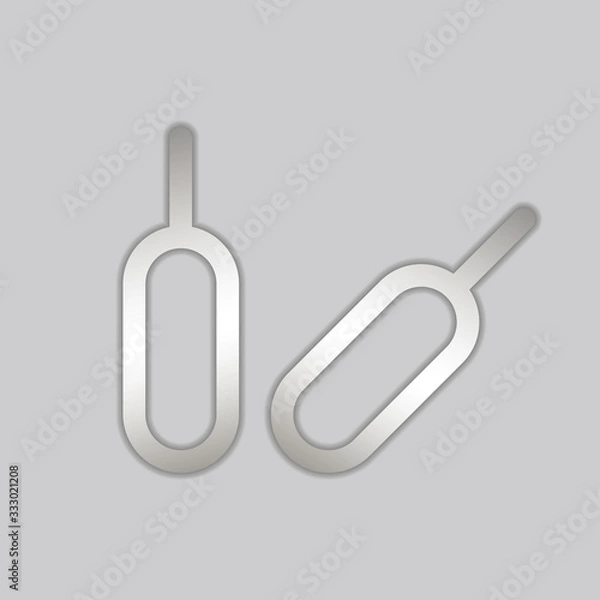 Fototapeta Tool for eject SIM card smartphone phone