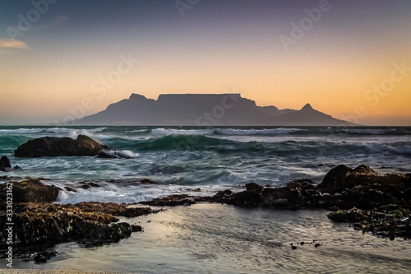 Fototapeta Table mountain sunset