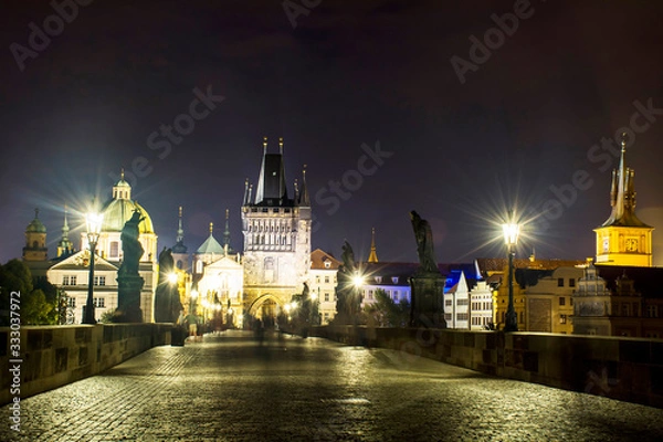 Fototapeta Charles Bridge over River Vltava, Prague