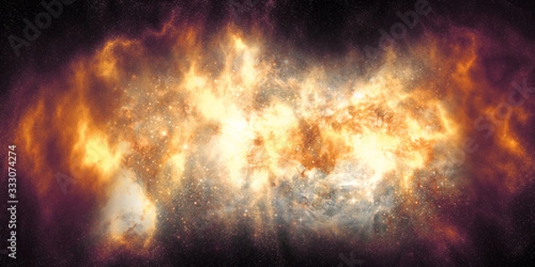 Obraz Beautiful galaxy in space. An explosion of humanity.