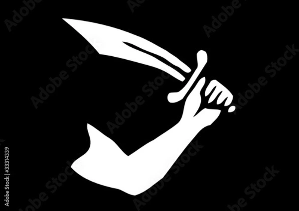 Obraz Pavillon noir pirate Thomas Tew