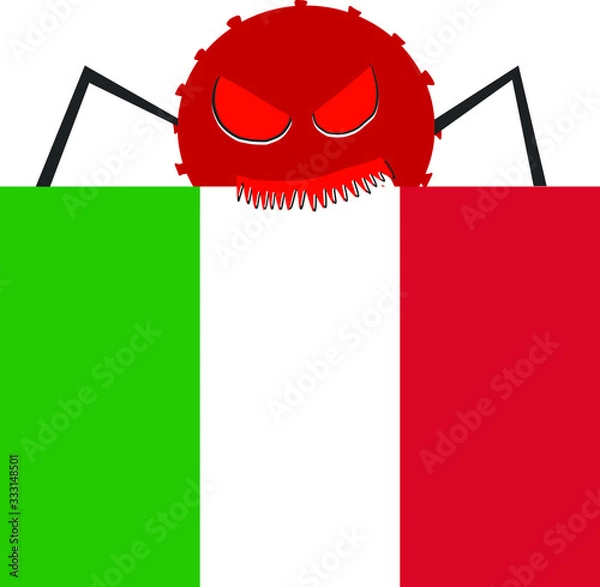 Fototapeta Corona viruses disease in Italy.