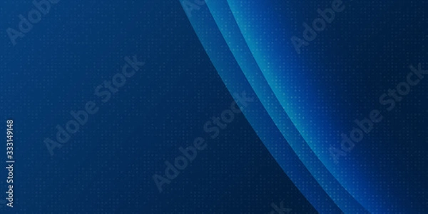 Fototapeta Illustration of light ray, stripe line with blue light, speed motion background. Vector design abstract, science, futuristic, energy, modern digital technology concept for wallpaper, banner background