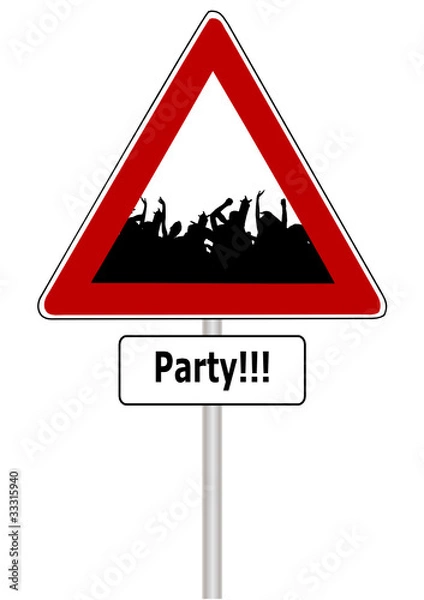 Fototapeta Vorsicht Party