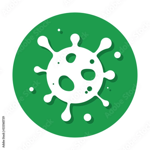 Fototapeta Vector Virus Within Circle Icon
