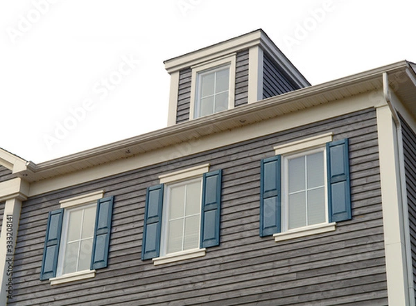 Fototapeta house skylight building window residential facade architecture