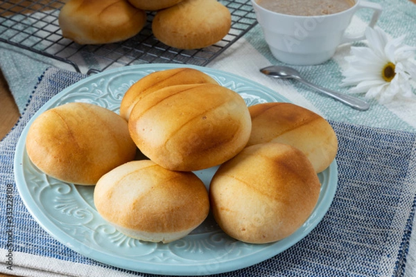 Obraz Plate with Hot Pandebono for breakfast