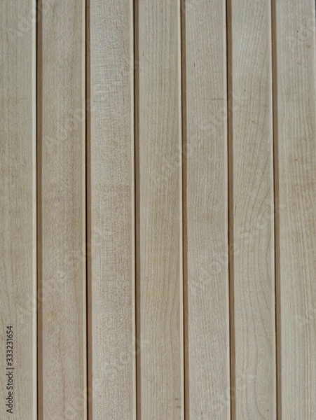 Obraz  Background from wooden boards, beige color. Wood texture. Planks are vertical. For the text.
