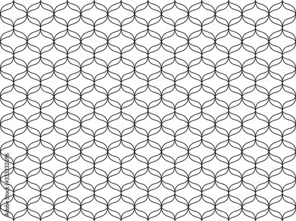 Fototapeta Seamless Ethereal vectorial pattern on the isolated white background.