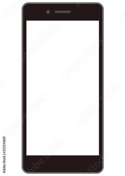 Obraz 白画面のスマホ　シンプル