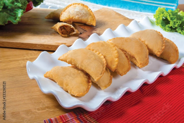 Obraz Homemade Stuffed Beef Empanadas