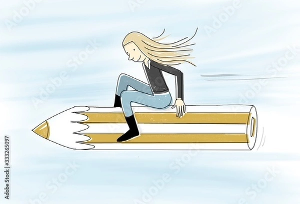 Obraz Fliegender Stift