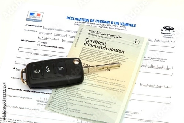 Obraz Certificat immatriculation