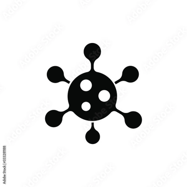 Obraz Coronavirus icon, flat vector image Eps