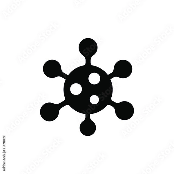 Obraz Coronavirus icon, flat vector image Eps