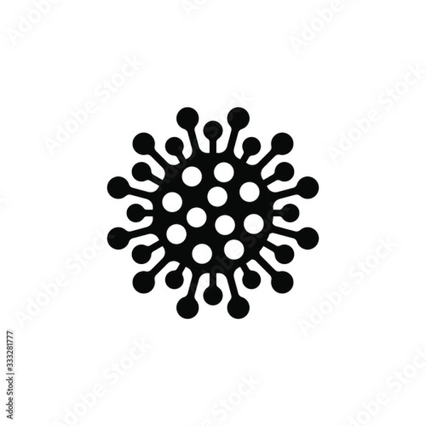 Obraz Coronavirus icon, flat vector image Eps