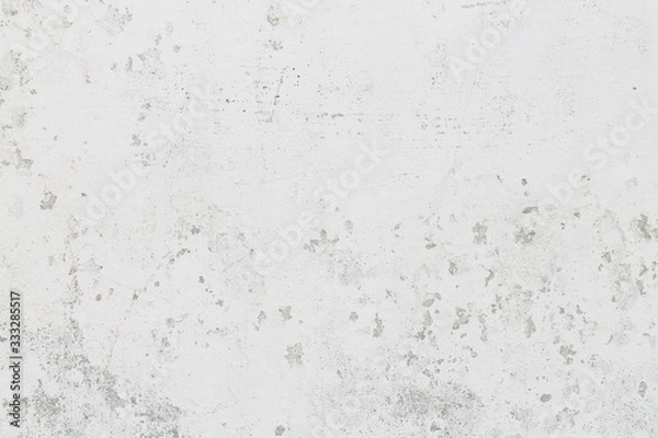 Obraz The wall with white ragged paint. Background.