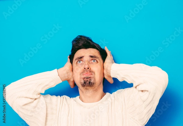 Fototapeta Close ears man