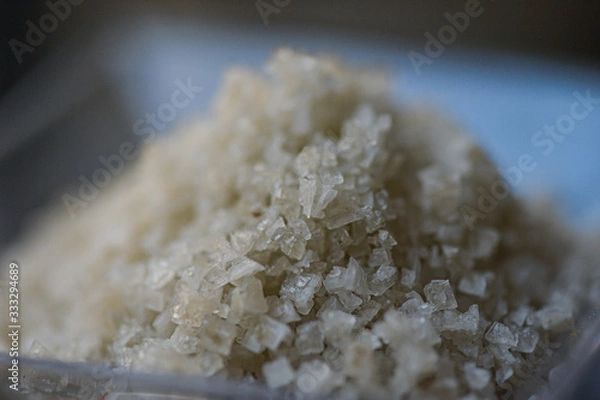 Obraz close up of coarse salt