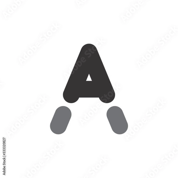 Fototapeta A letter logo design vector