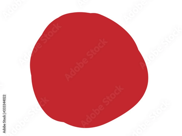 Obraz 手描きのいびつな丸