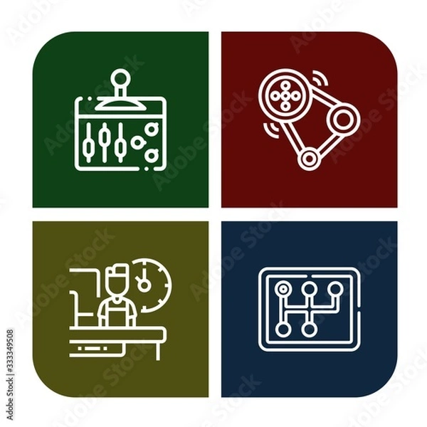 Obraz Set of shift icons