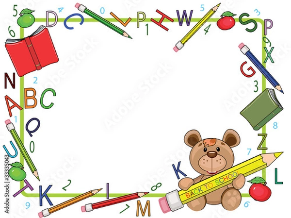 Fototapeta School frame