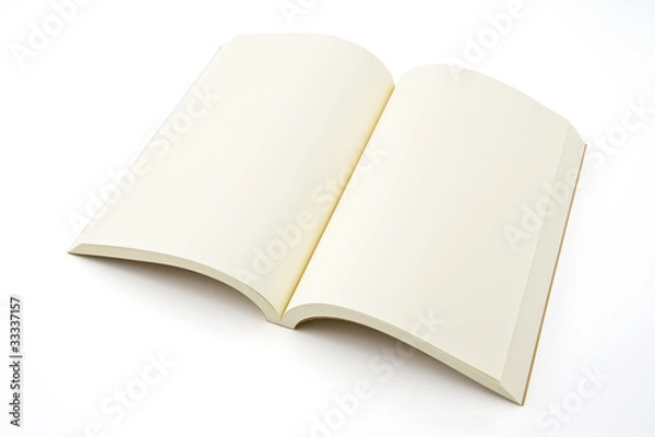 Fototapeta 開いた白紙の本
