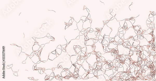 Fototapeta Procedural Art Network Mesh background illustration