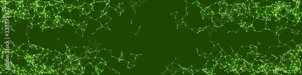 Fototapeta Procedural Art Network Mesh background illustration