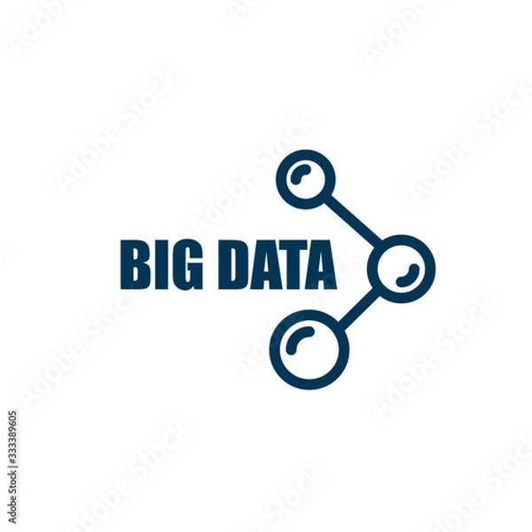 Fototapeta Big data icon. Vector