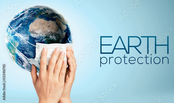 Obraz Earth protection from virus