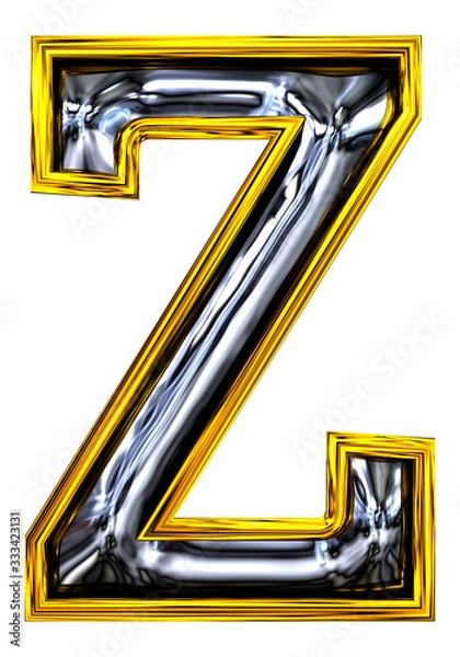 Obraz Renderowanie 3D. Wielka litera Z.