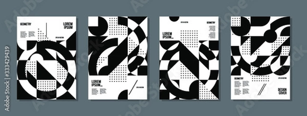Obraz Minimal geometric posters set. Trendy design. Eps10 vector.