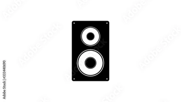 Fototapeta Enceinte deux hauts-parleurs