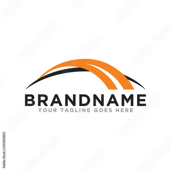 Fototapeta Bridge logo icon vector. Modern design bridge logo template.